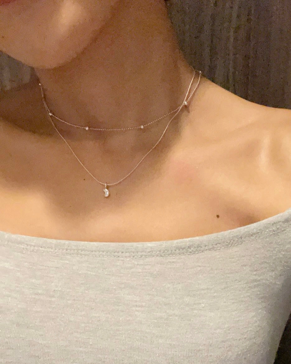 Silver〈Ball〉Necklace