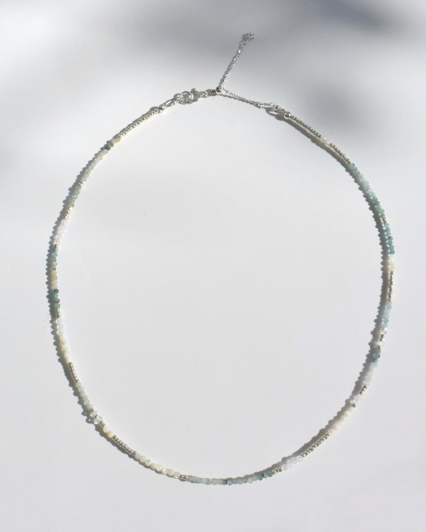 Silver〈Earthing beads Necklace〉GrandidierIte