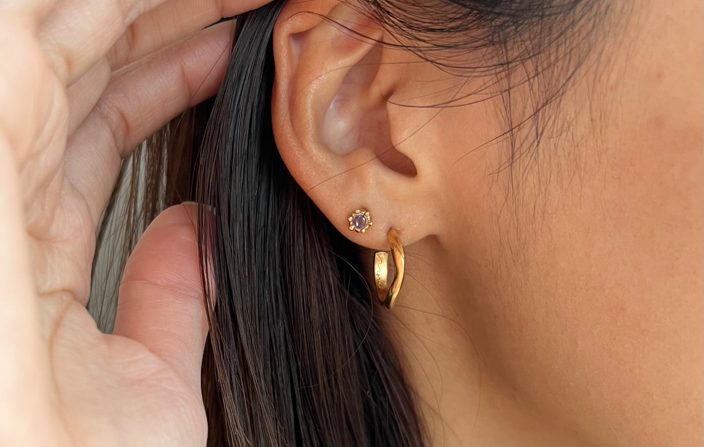 〈OPEN WATER〉Gold-Earrings-