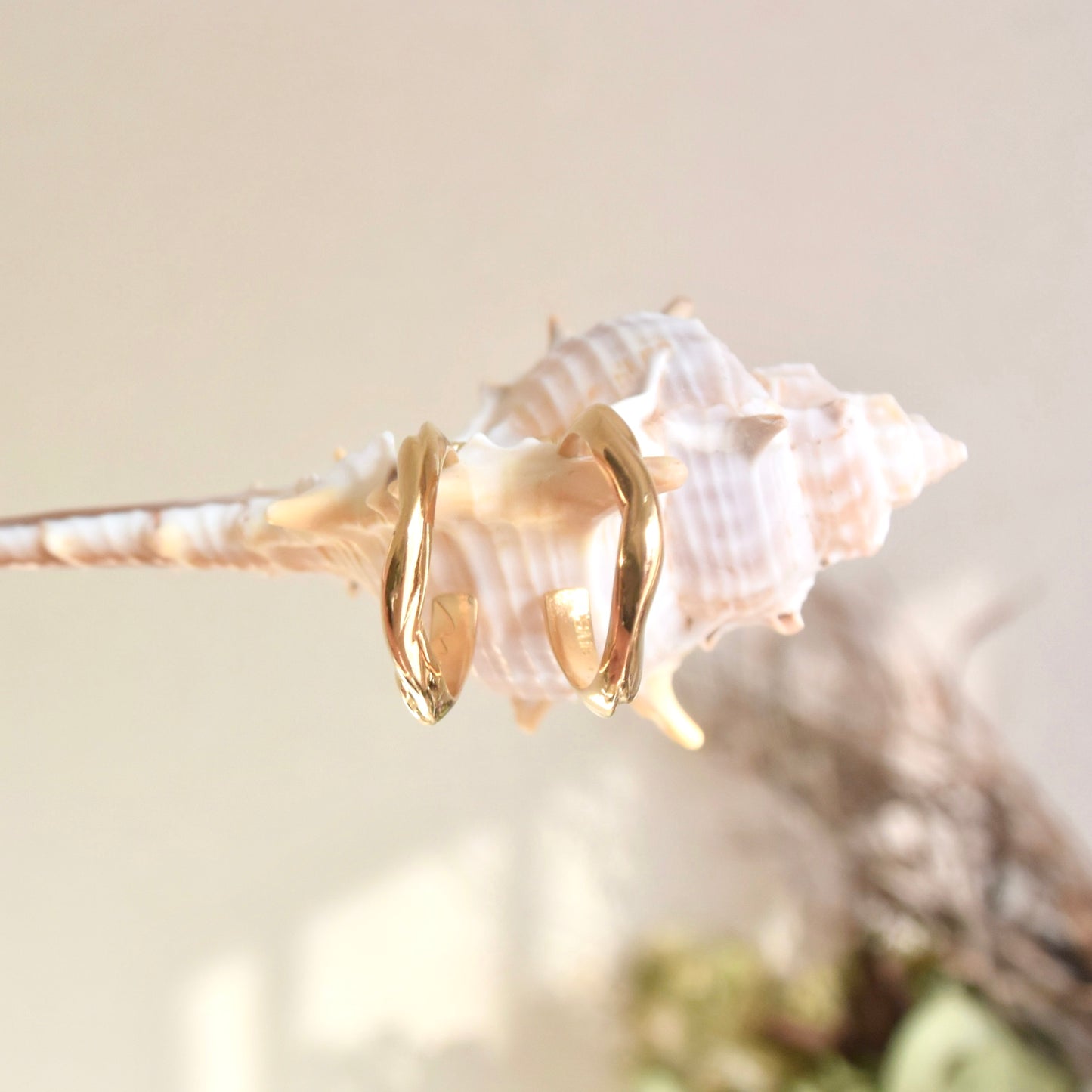 〈OPEN WATER〉Gold-Earrings-