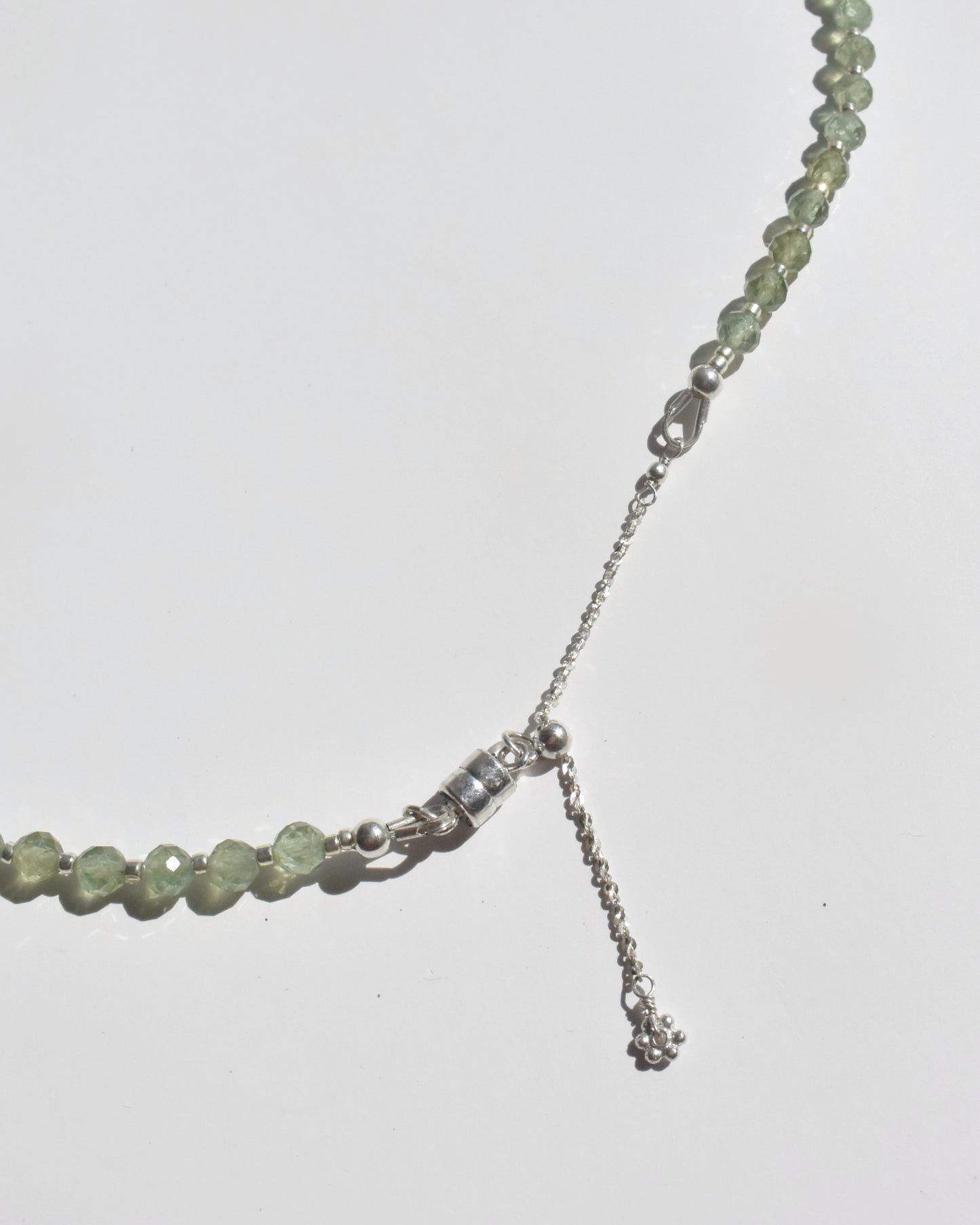 14KGF〈Earthing beads Necklace〉 Green apatite