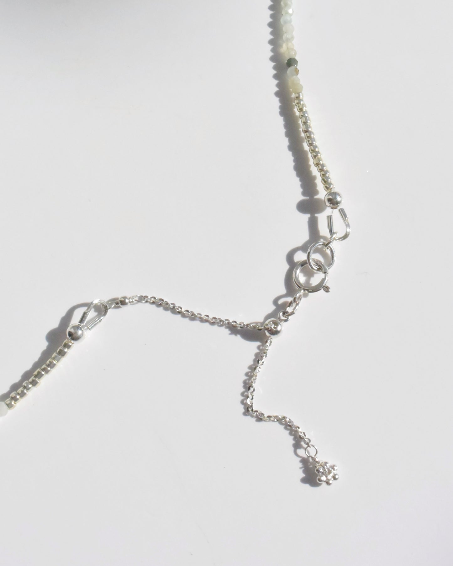 Silver〈Earthing beads Necklace〉GrandidierIte