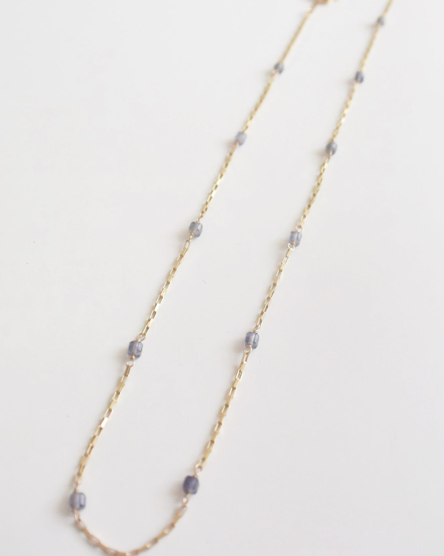 14KGF〈Station Necklace〉Iolite