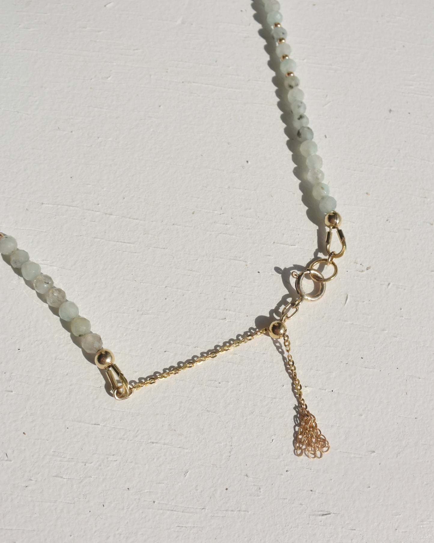 14KGF〈Earthing beads necklace〉Jasper&Opal