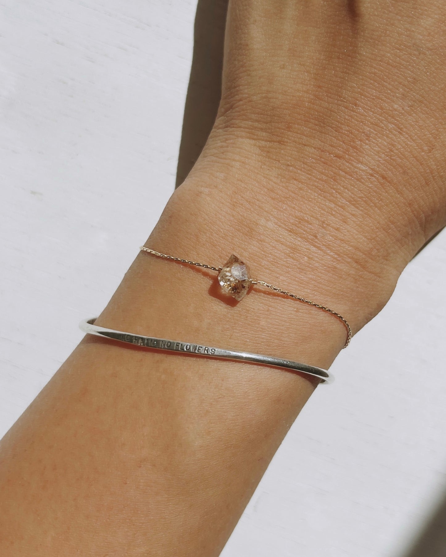 14KGF〈One point bracelet〉 Oil in quartz