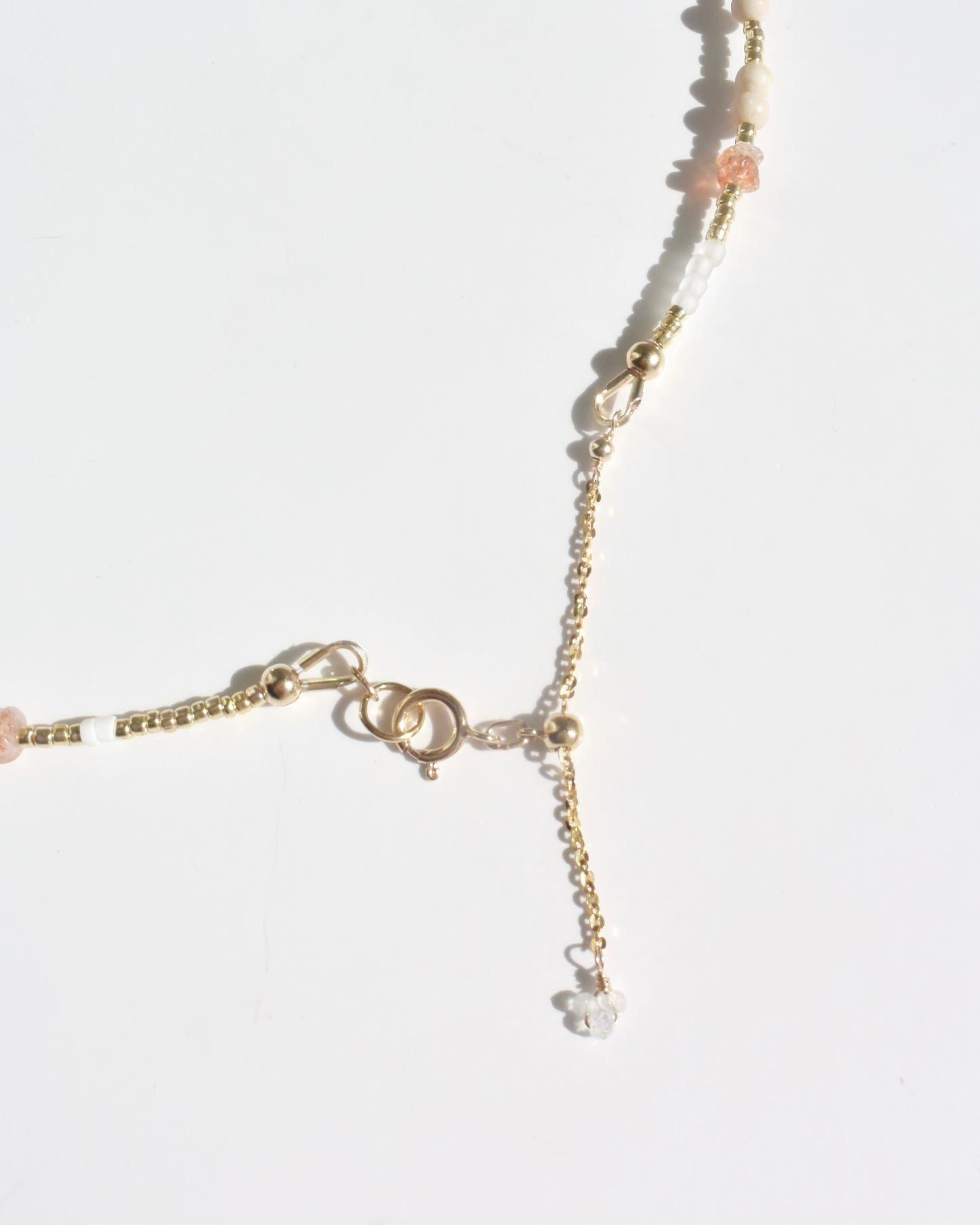 14KGF〈Earthing beads Necklace〉Sunstone