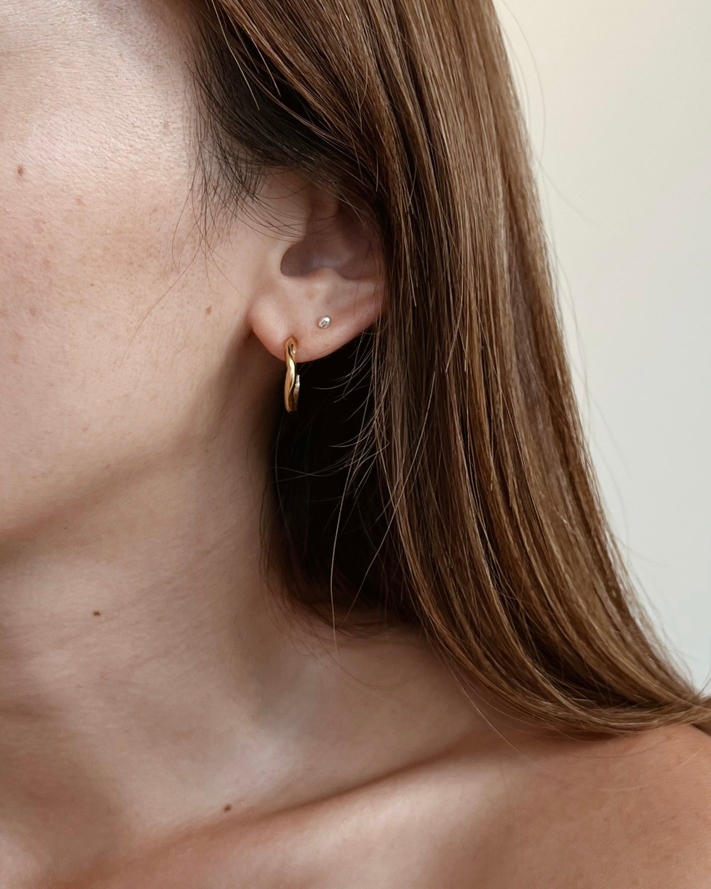 〈OPEN WATER〉Gold-Earrings-