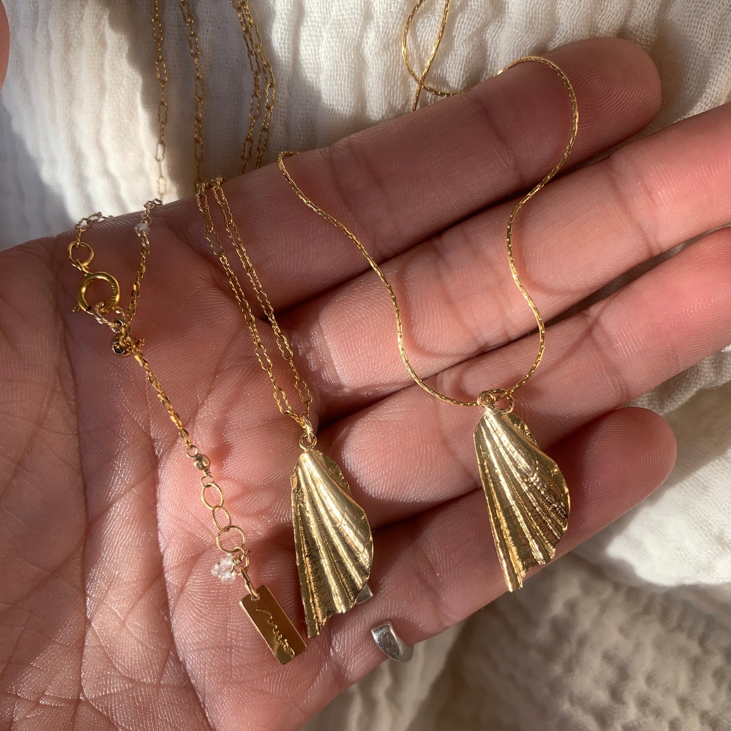 〈Sea chips〉Necklace-GD/1-