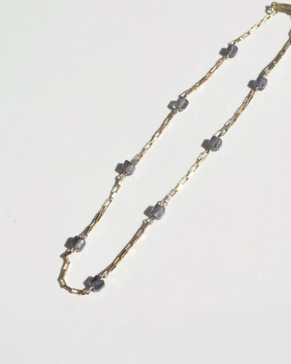 14KGF〈Station bracelet〉Iolite