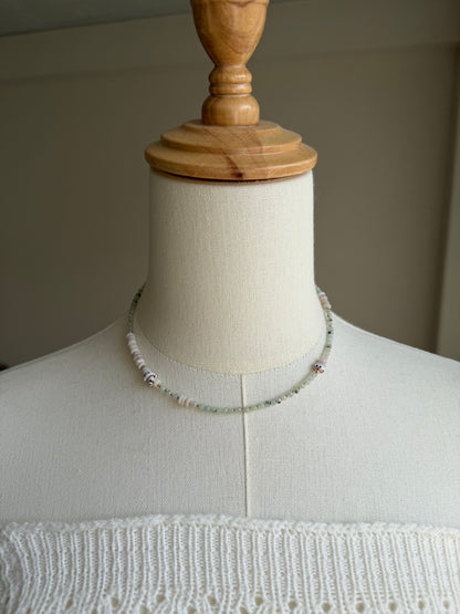 14KGF〈Earthing beads necklace〉Jasper&Opal