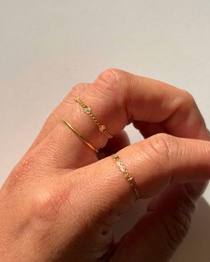 ［送料込み］14KGF〈Chain ring〉Lā