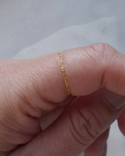 K10&K18〈Skin jewels-Chain ring-〉Glory