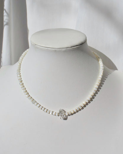 14KGF〈Earthing beads Necklace〉Mother of pearl