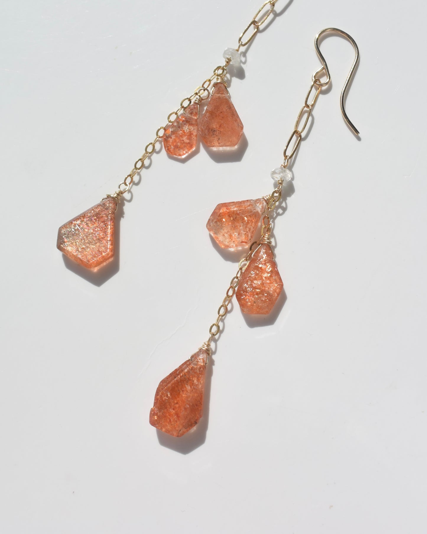 14KGF〈Sunstone〉Earrings