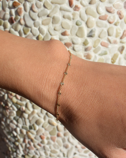 ［送料込み］14KGF〈Chain Bracelet〉Lā