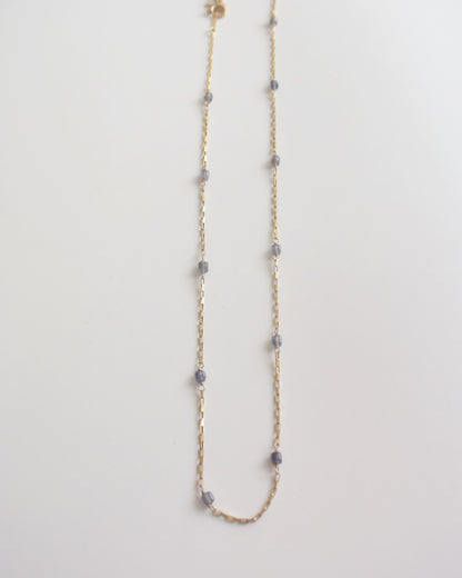 14KGF〈Station Necklace〉Iolite