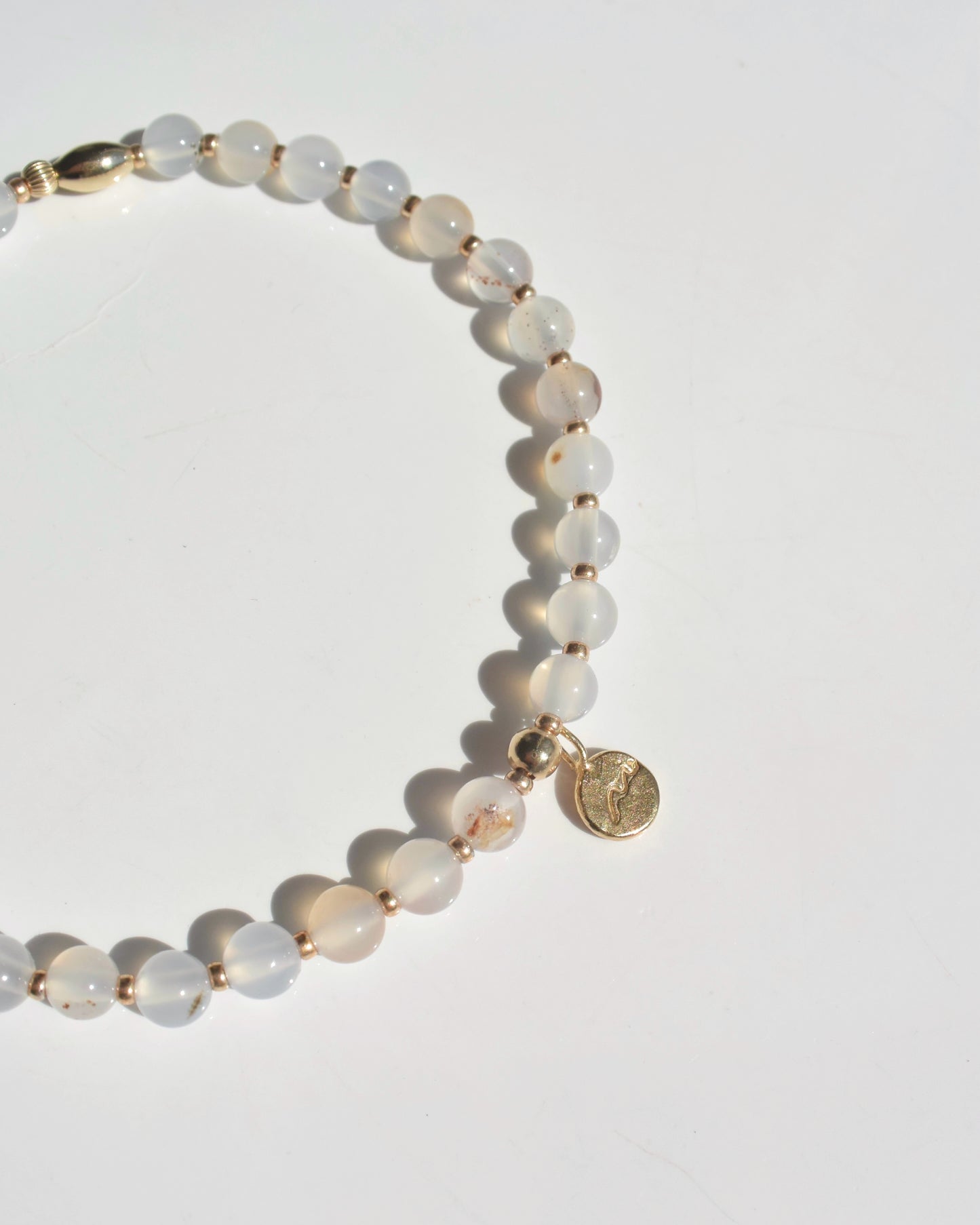 ［先行受注販売］14KGF〈Rounda -Bracelet-〉Agate
