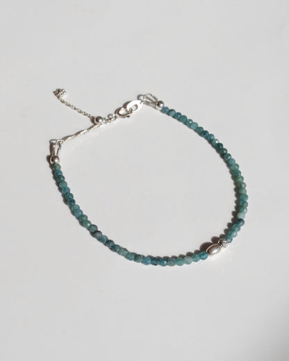 Silver〈Real to you-Bracelet-〉Blue tourmaline