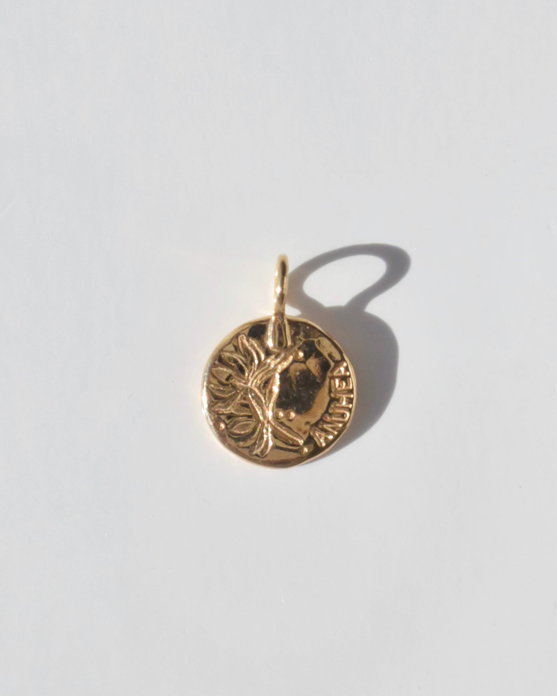 受注製作］K18plating〈Flower lei〉Coin charm-Gold- – marino
