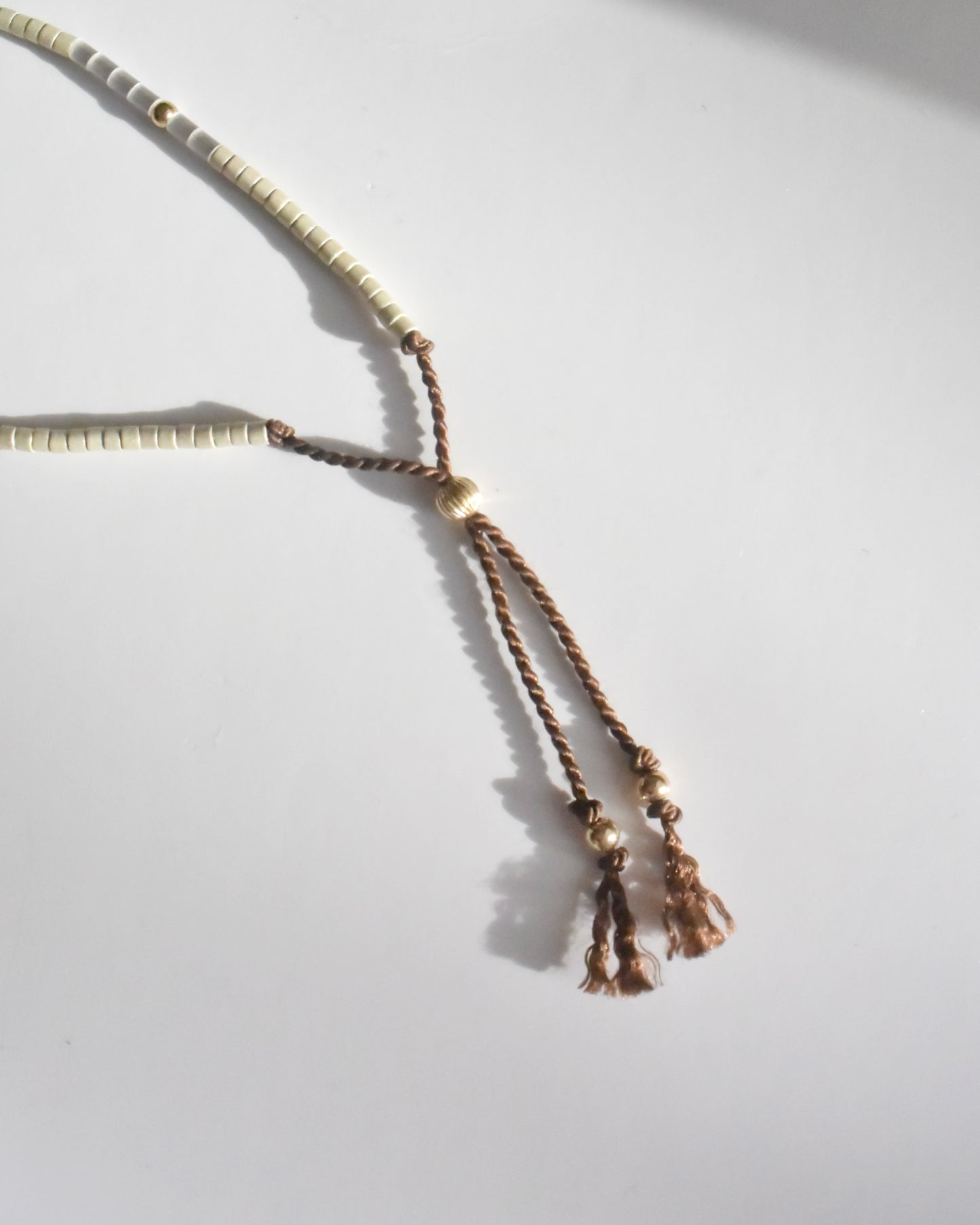 14KGF〈Silk cord bracelet〉Herkimer diamond