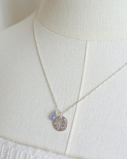 ［即納］Silver〈Flower lei coin necklace〉