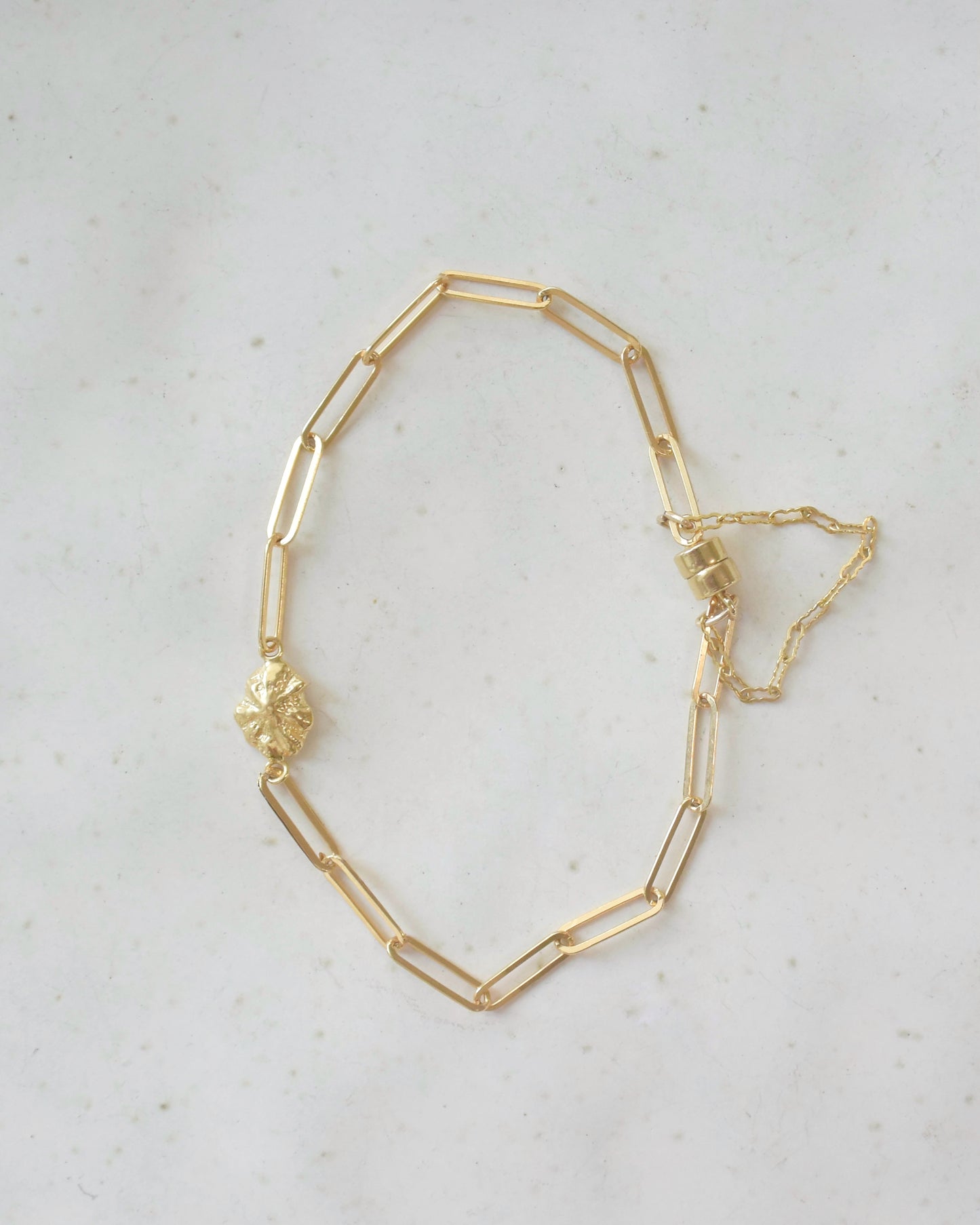 K18pt&14KGF〈Cast of real ocean〉Bracelet-C-