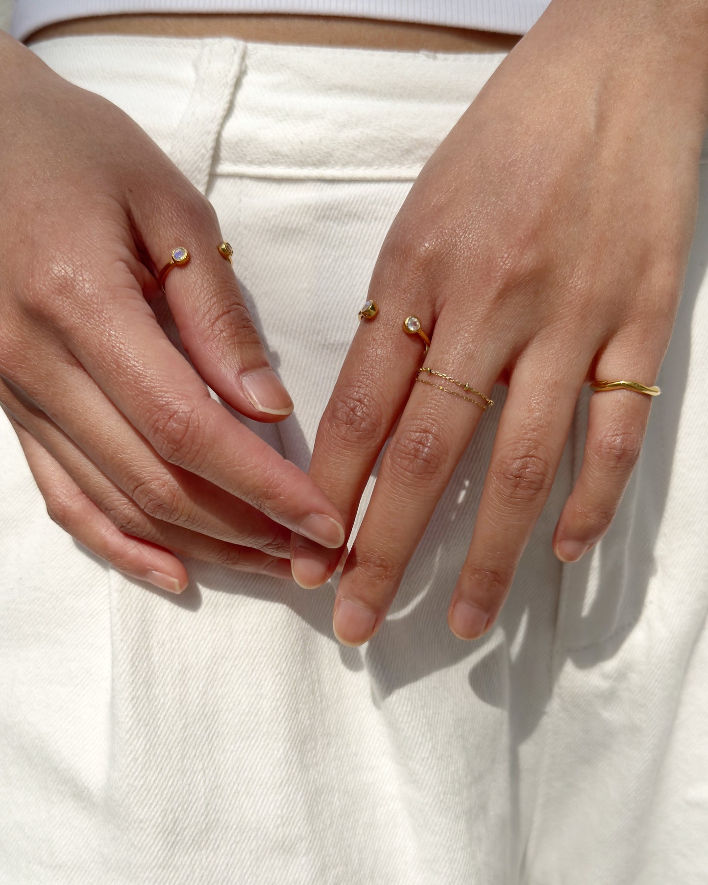 K18pt〈Awa Ola〉Ring