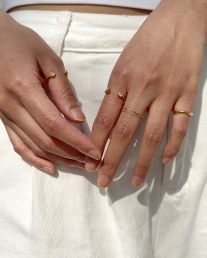 K18pt〈Awa Ola〉Ring