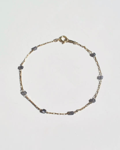 14KGF〈Station bracelet〉Iolite