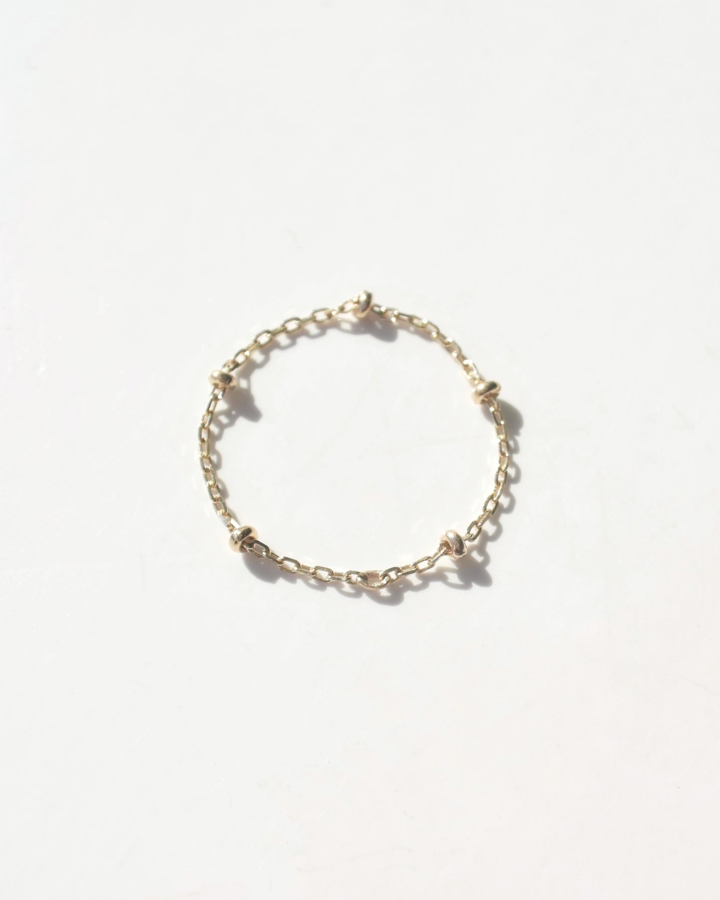 K10&K18〈Skin jewels-Chain ring-〉Golden Seed