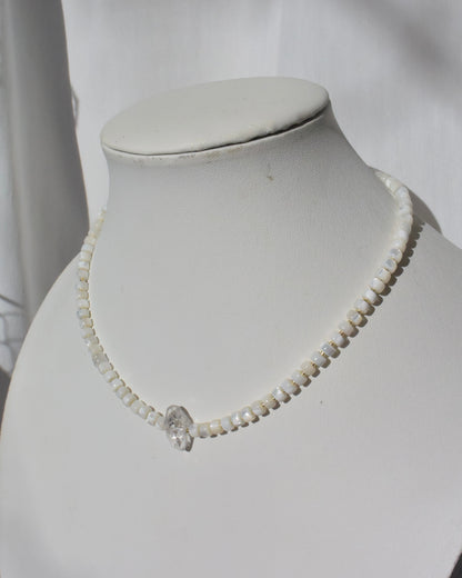 14KGF〈Earthing beads Necklace〉Mother of pearl