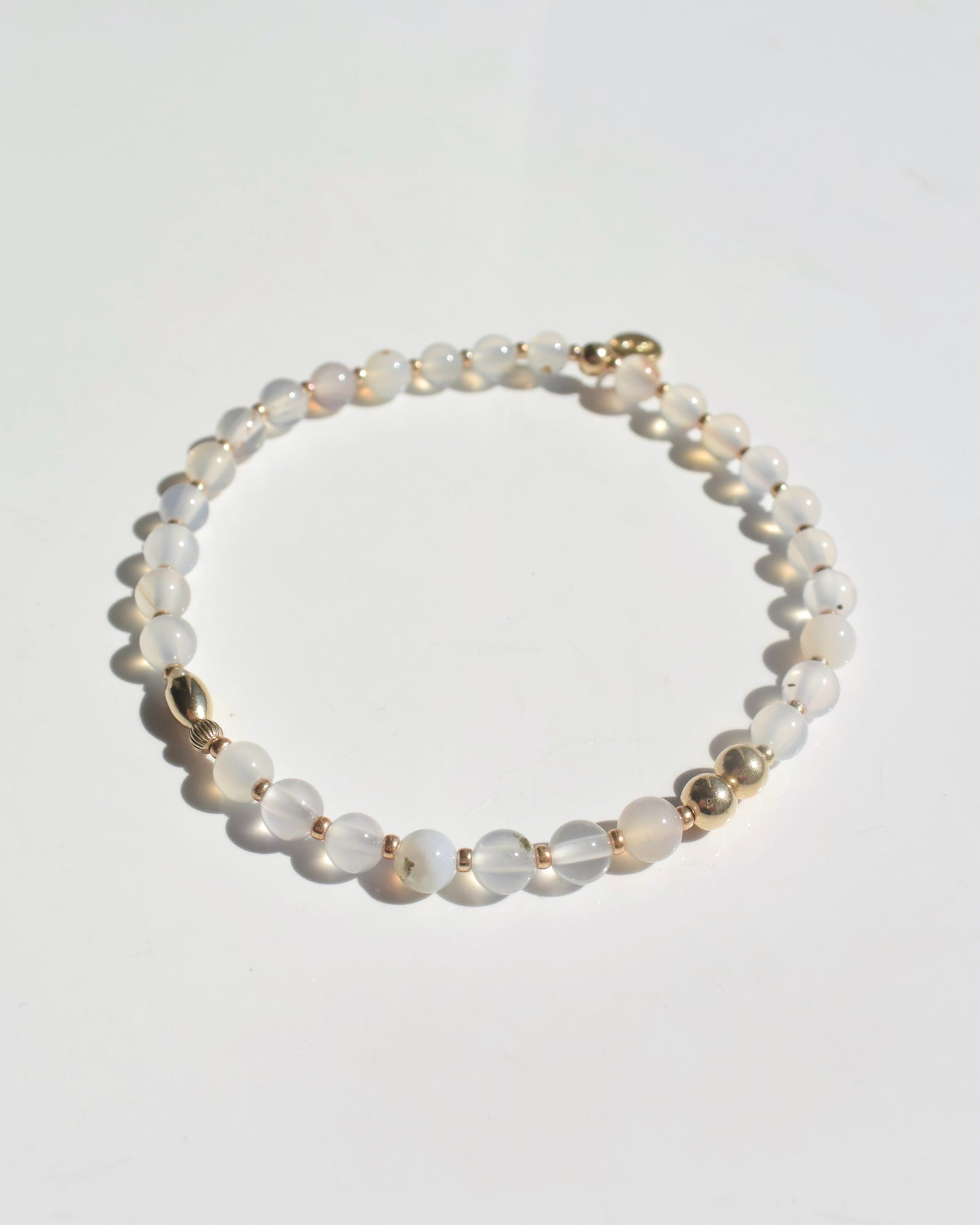 ［先行受注販売］14KGF〈Rounda -Bracelet-〉Agate