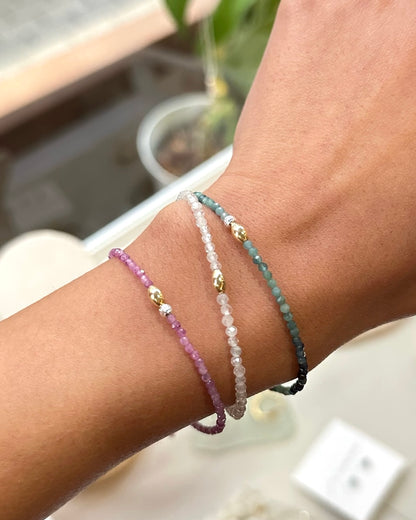 Silver〈Real to you-Bracelet-〉Blue tourmaline