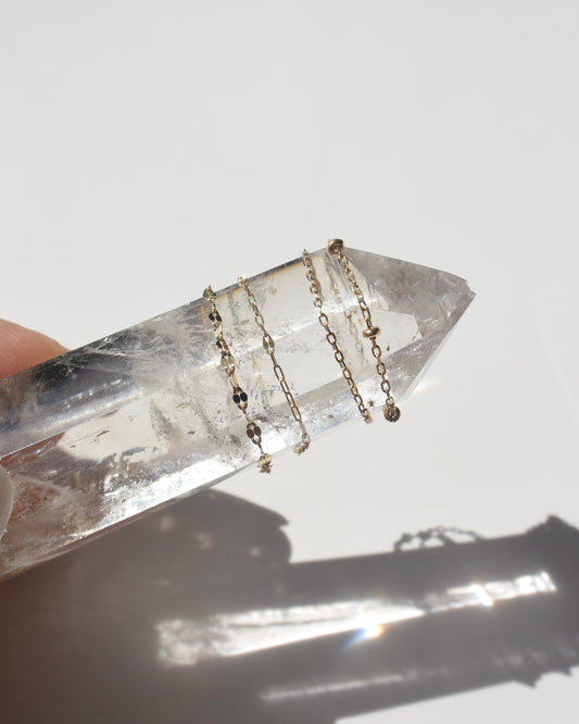 K10&K18〈Skin jewels-Chain ring-〉3本セット