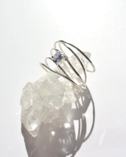 ［一点物］〈Spinning bubbles〉by good intuition -Tanzanite/13号-