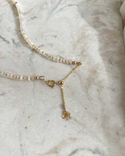 ［先行販売プライス］14KGF〈Earthing beads necklace〉Opal