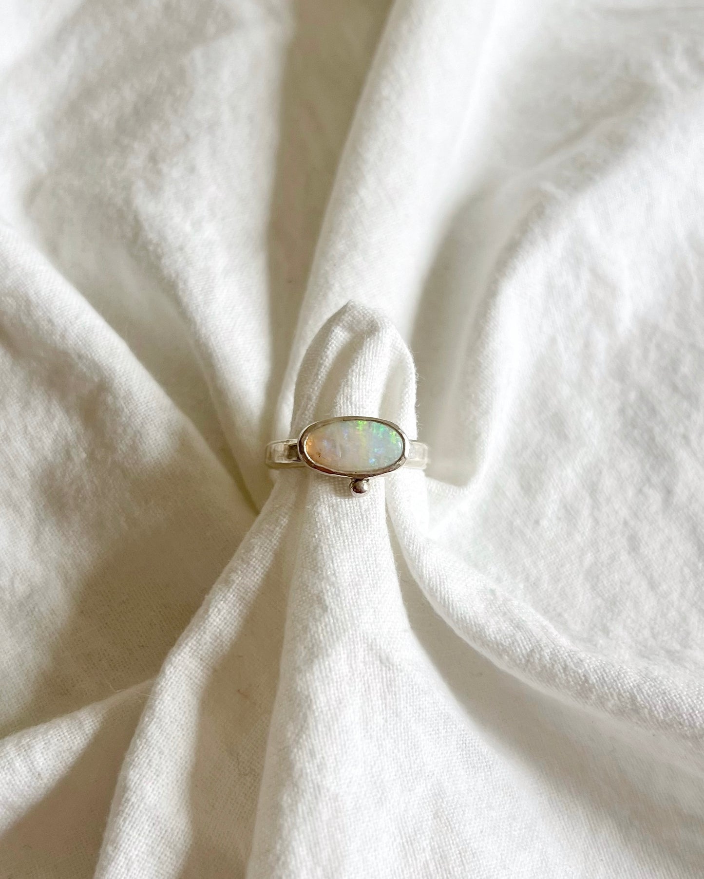 Silver Ring -Opal-