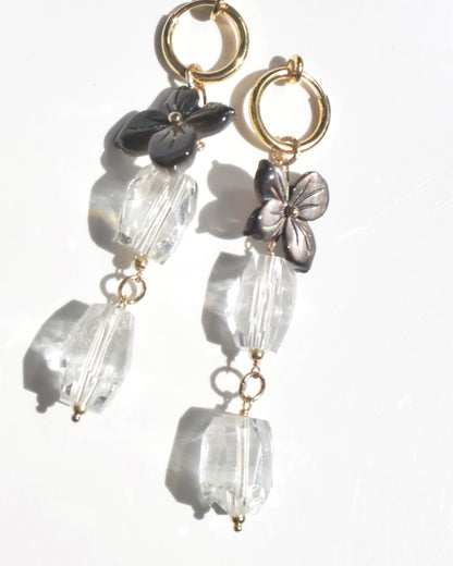 〈Crystal quartz〉Earrings