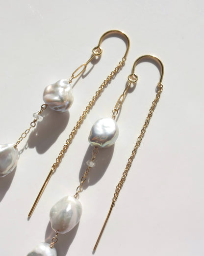 14KGF〈Fresh water pearl〉Gray-2-