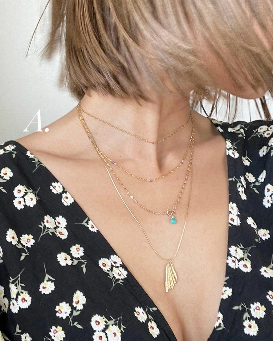 ［受注生産］ K18pt&14KGF〈Sea chips〉Necklace | ネックレス