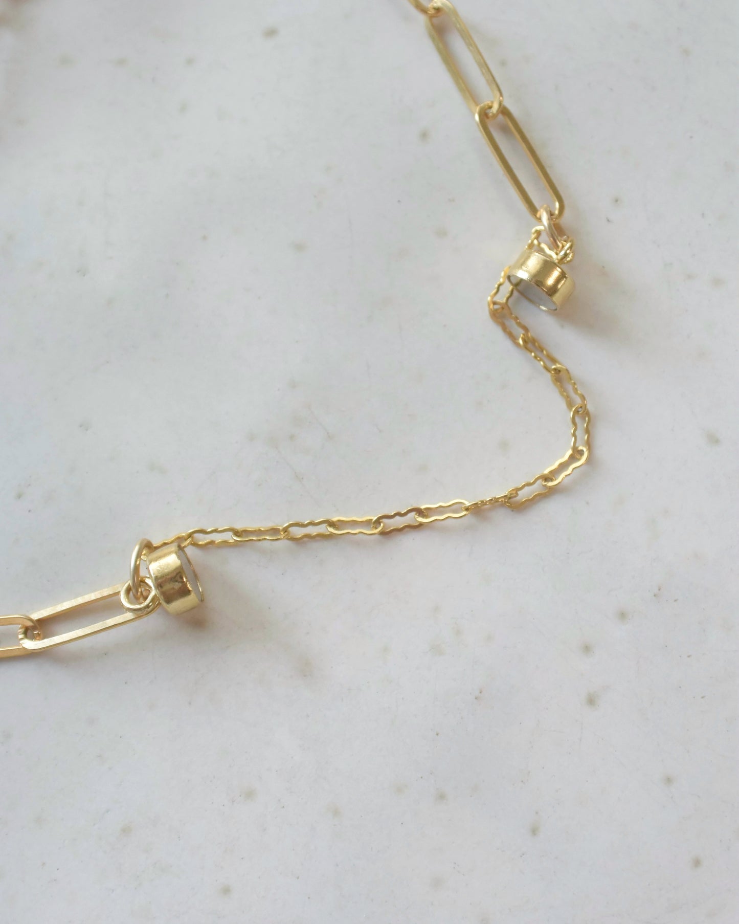 K18pt&14KGF〈Cast of real ocean〉Bracelet-B-