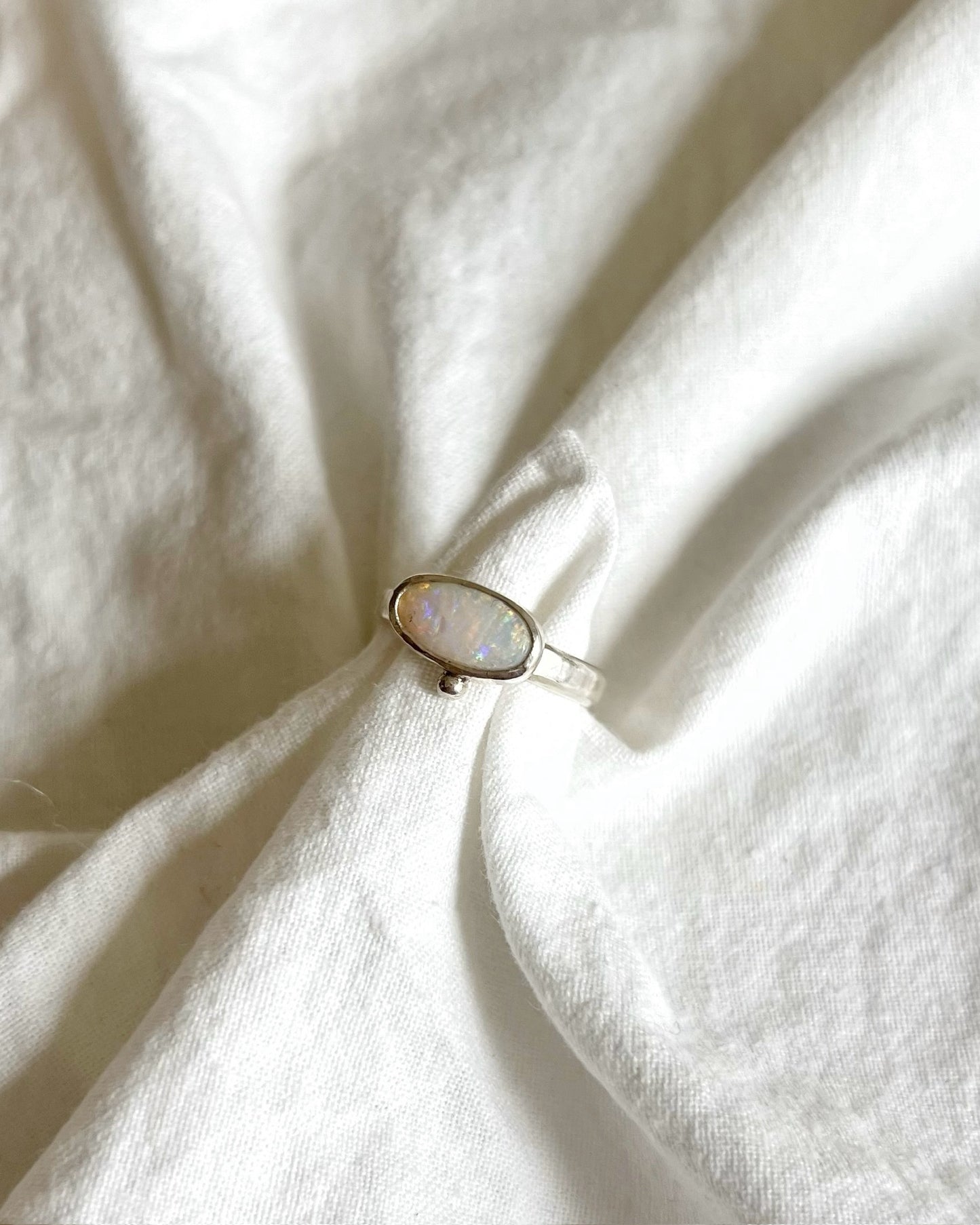 Silver Ring -Opal-