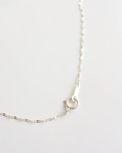 ［即納］Silver〈Flower lei coin necklace〉
