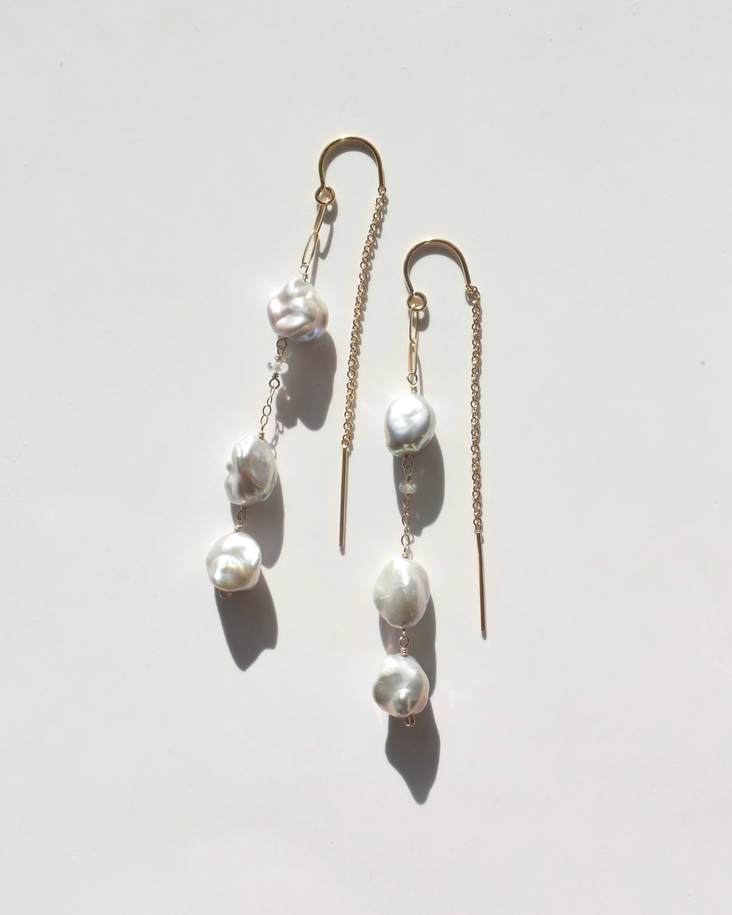 14KGF〈Fresh water pearl〉Gray-2-