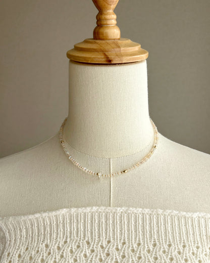 ［先行販売プライス］14KGF〈Earthing beads necklace〉Opal