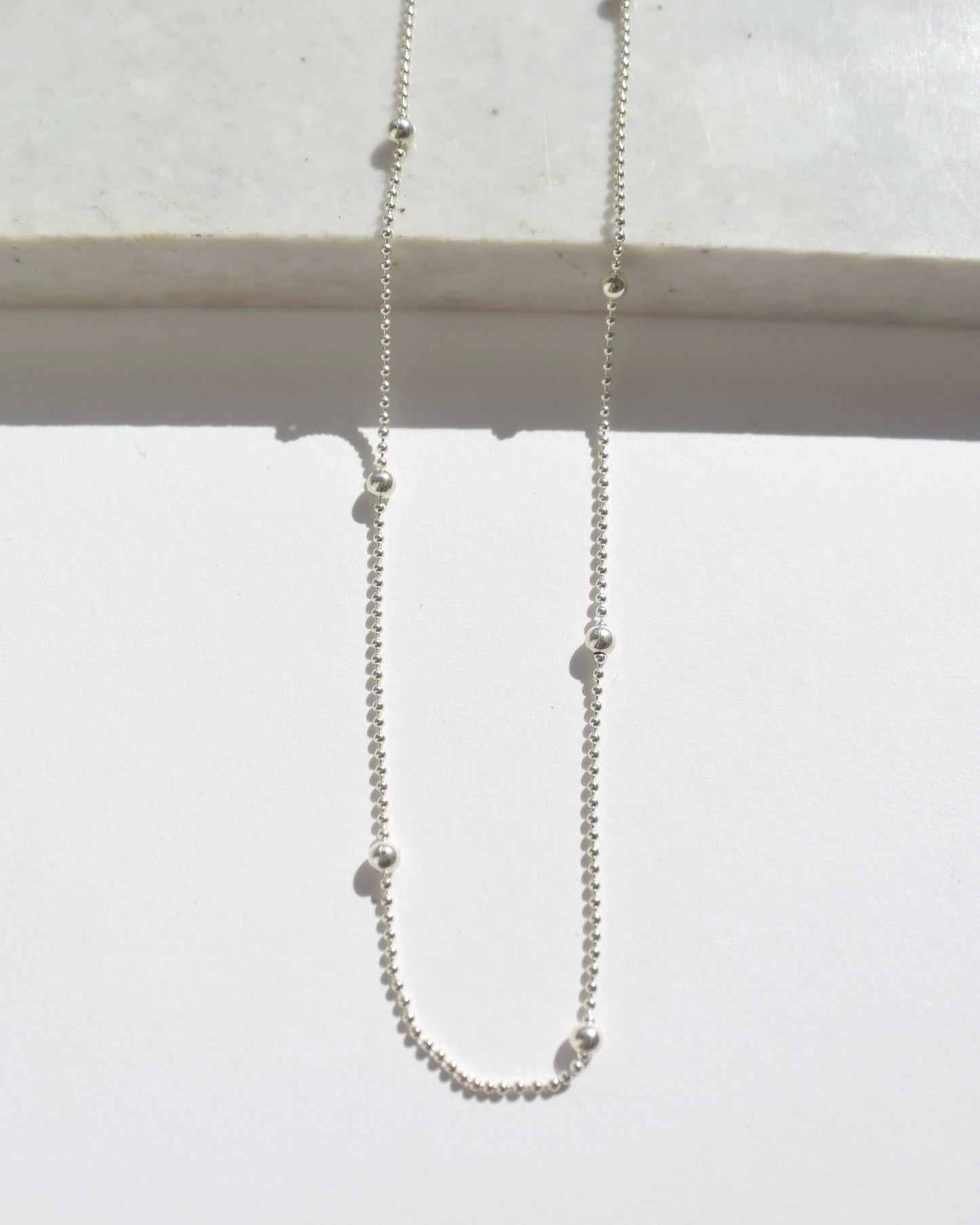 〈Silver 〉Ball necklace