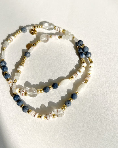 〈Rubber  bracele〉Blue coral