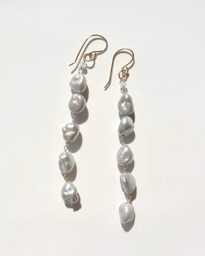 14KGF〈Fresh water pearl〉Gray-3-