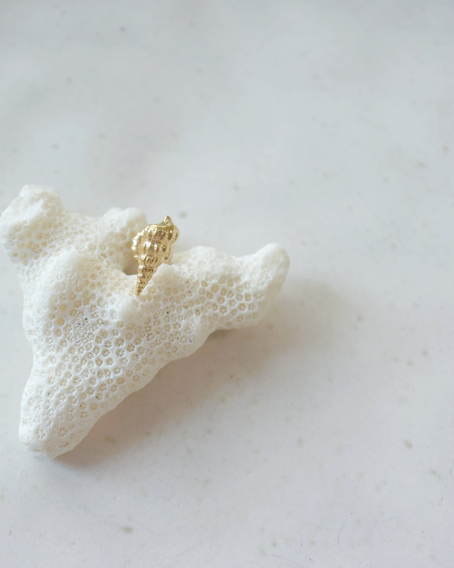 K18pt〈Cast of real ocaen〉Stud earring | ピアス