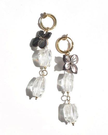 〈Crystal quartz〉Earrings